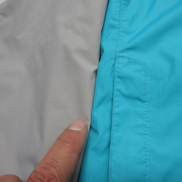 The North Face Jacket Girl Large Blue Resolve Reflective Waterproof Ripstop Hood - Picture 8 of 15